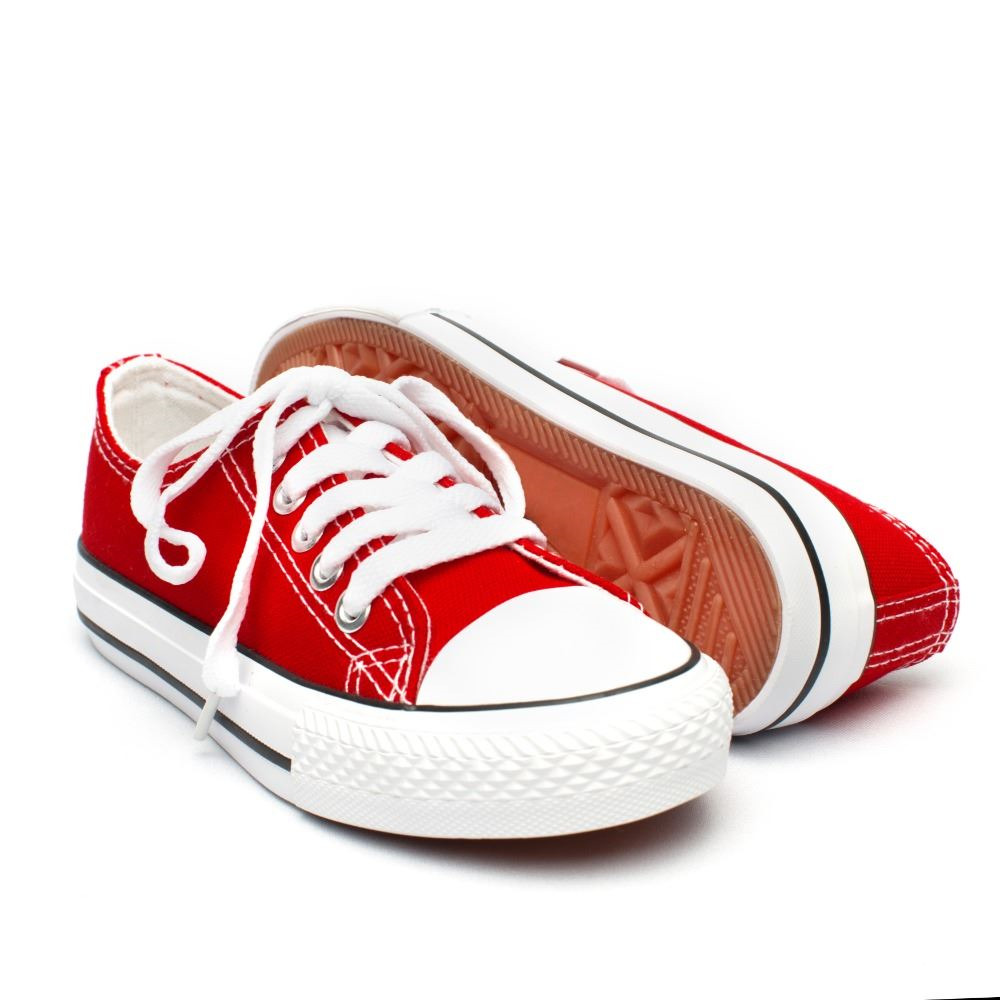 Comprar Zapatillas lona roja estilo Converse. ✓ chulos