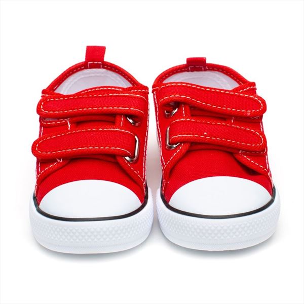 Zapatillas  Lona Niño  Rojas Puntera Goma Modelo Sport (2)