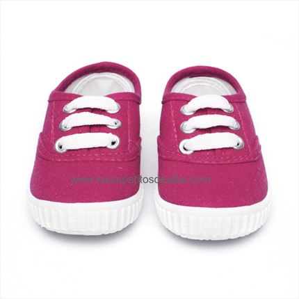 Zapatillas Lona rosa Fuscia básica