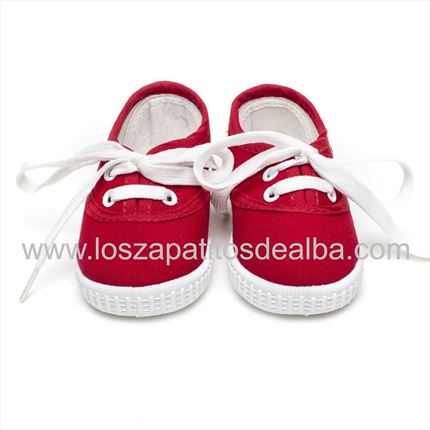 Comprar Zapatillas Lonas Rojas Martinikas  ▷baratos◁   ZapatitosDeAlba