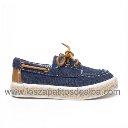 Comprar Zapatillas Niño Lona Marino Modelo Nauticos🥇