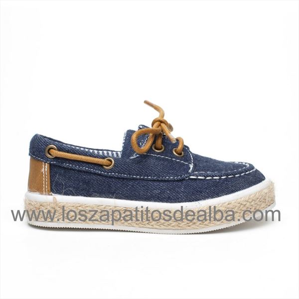 Zapatillas Niño Lona Marino Modelo Nauticos