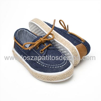 Comprar Zapatillas Niño Lona Marino Modelo Nauticos🥇