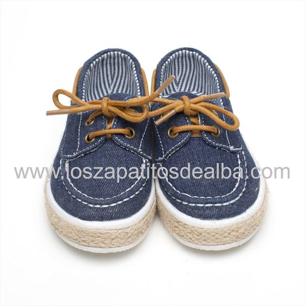 Zapatillas Niño Lona Marino Modelo Nauticos (2)