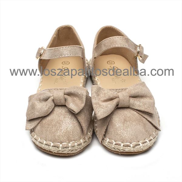 Zapatillas Niña Taupe Modelo Esparta (2)