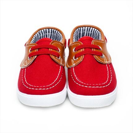 Comprar Zapatillas Niño Lona roja modelo Náutico 🥇