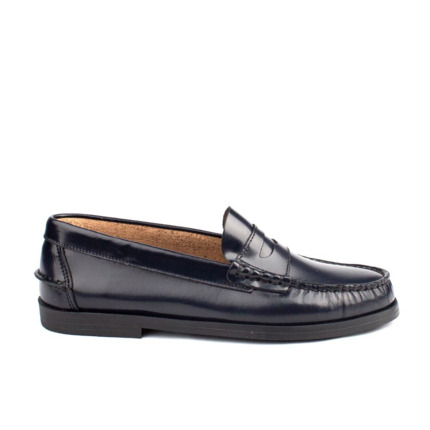 Comprar Zapatos Castellanos Niño Piel Azul Marino Baratos 💯Spain