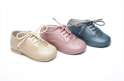 Zapato Niña Rosa Blucher Modelo Victoria【Al mejor precio】