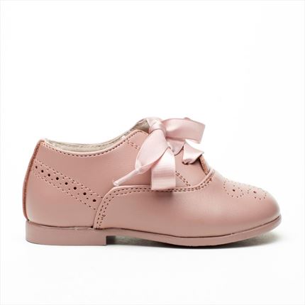Zapato Niña Rosa Blucher Modelo Victoria【Al mejor precio】