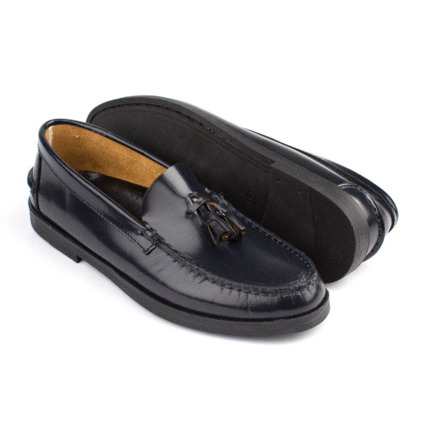 Zapato Niño Castellano Azul Marino Piel