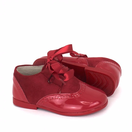 Comprar Zapato unisex rojo modelo blucher inglés  ▷baratos◁