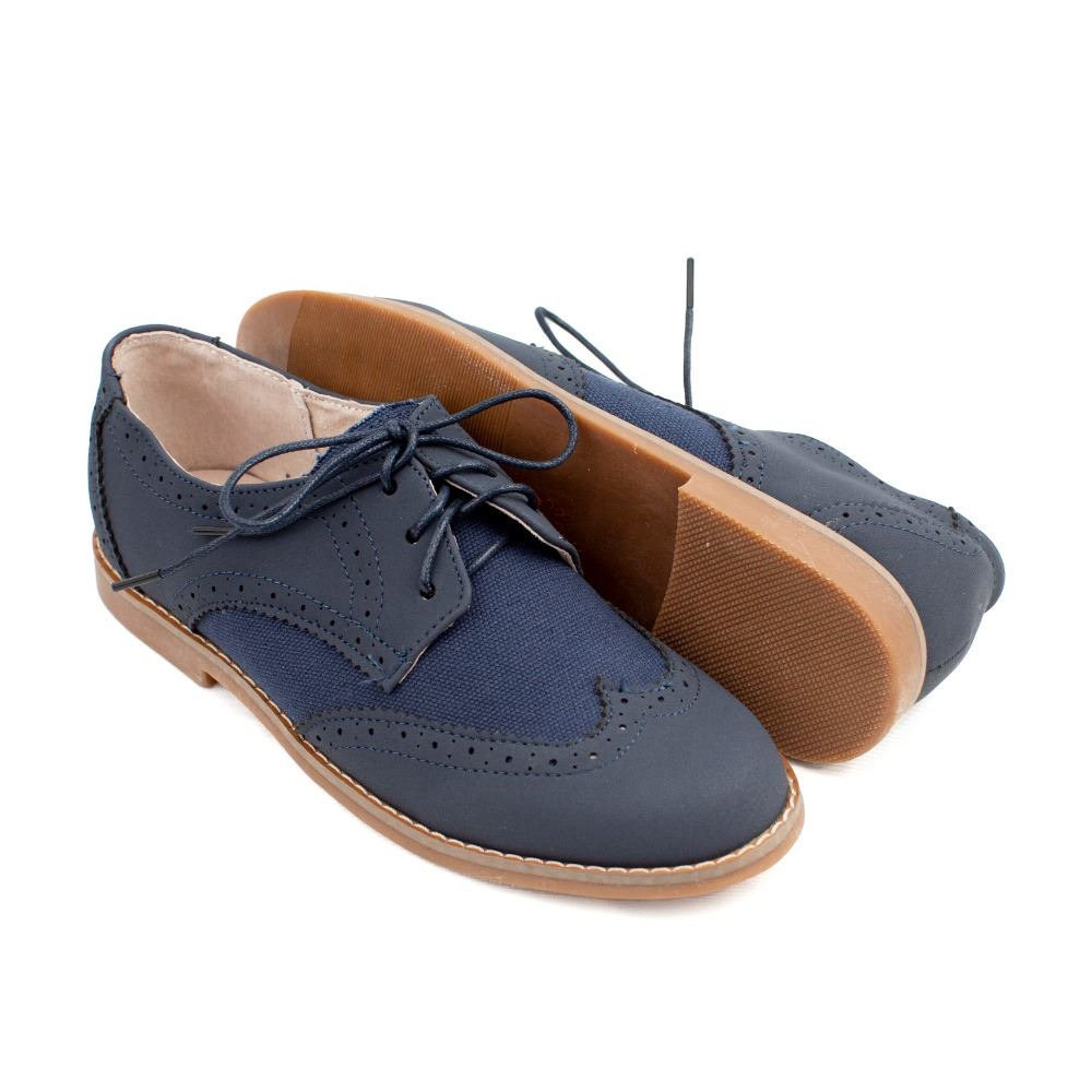 Zapatos Comunión Niño Azul Marino Modelo Verino. Muy