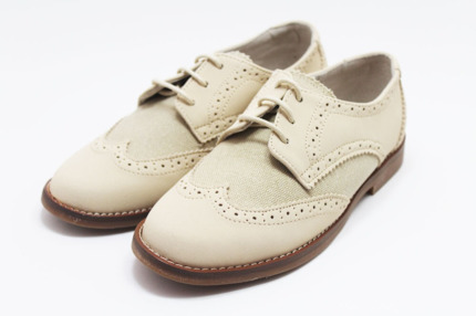 Zapatos Comunión Niño Beige Modelo Verino