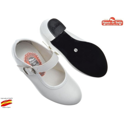 Zapatos Flamenca Niña Blanco