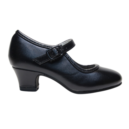 Zapatos Flamenca Niña Negros▷baratos◁   ZapatitosDeAlba