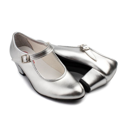 Comprar Zapatos Flamenca Niña Plata. Zapatos Flamenca Baratos 💃👠