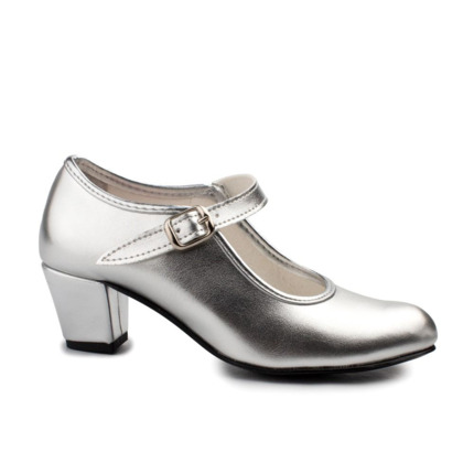 Comprar Zapatos Flamenca Niña Plata. Zapatos Flamenca Baratos 💃👠