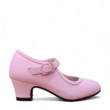 Zapatos Flamenca Niña Rosa