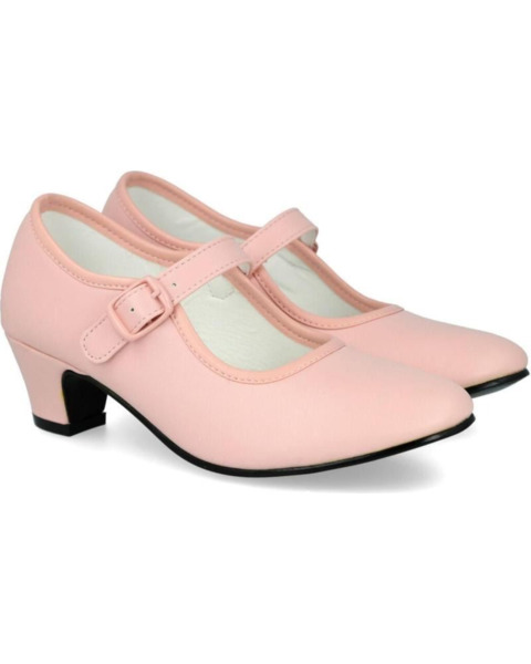 Zapatos Flamenca Niña Rosa