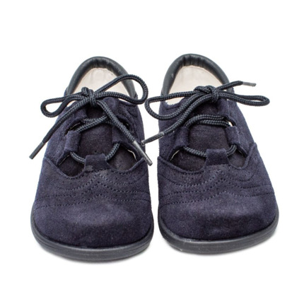 Zapatos Inglesitos Marino Serraje Modelo Bruno