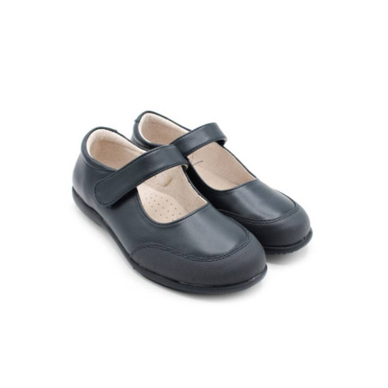 Zapatos Niña Colegial Azul Marino con Puntera Reforzada