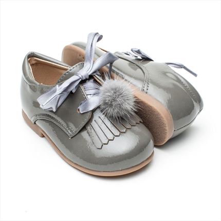 Comprar Zapatos Charol Gris. Blucher Niña Baratos|loszapatitosdealba