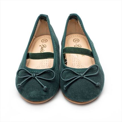 Comprar Zapatos Niña Verde Bailarinas🥇  | ZapatitosDeAlba