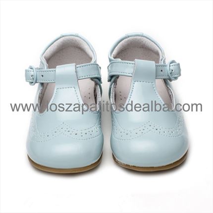 Comprar Zapatos Niño Charol Celeste Modelo Angel▷baratos◁