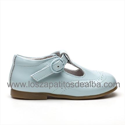 Comprar Zapatos Niño Charol Celeste Modelo Angel▷baratos◁