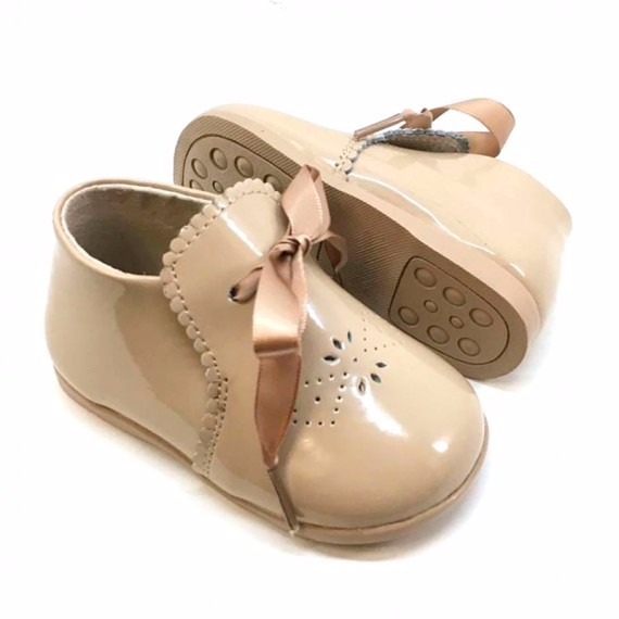 Zapatos Primeros Pasos Bebé Niño Camel Zippy